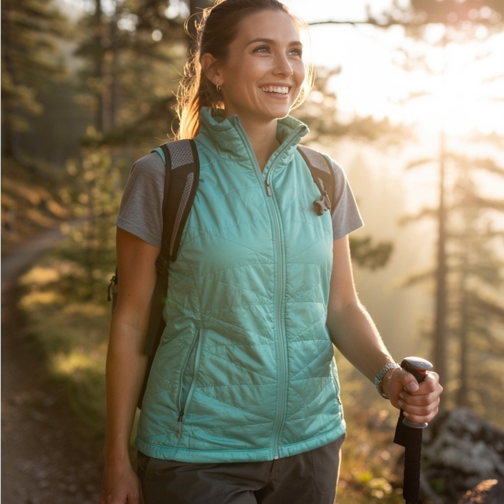 Columbia Women's Aqua Quilted Vest